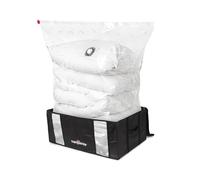 COMPACTOR - Set of 3 XXL vacuum storage bags black - 65 x 45 x H27 cm - Compression with vacuum cleaner - Integrated handles - Large capacity - Storage in dressing room and under bed