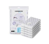COMPACTOR - Set of 5 vacuum storage bags Size L 100 x 70 cm - Lavender fragrance - Compression duvets, coats, clothes - Patented valve - Large capacity - Laundry protection
