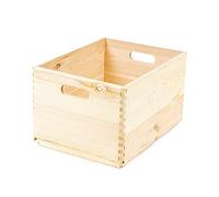 Compactor Customisable Pine Box, Natural, NATURALURAL Wood, Large