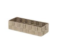 Compactor Stan Organizer Basket - Boston Collection, Large, Beige, 12X30X7(H) cm, Rayon Belt