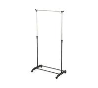 Compactor Suzie Clothes Rack, Cosmos Collection, Black, Height Adjustable, Multi-Directional Wheel, Sturdy and Convenient