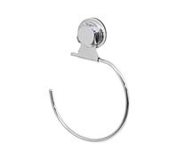 Compactor Towel Ring, Suction Cup Attachment, Up to 6 Kg, Anti-Rust Chrome Steel, Article RAN4699