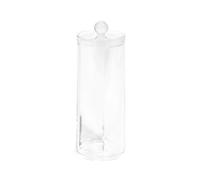 Compactor Transparent Cotton Wool Pad Storage Container and Dispenser with Lid, Makeup Remover Cotton Pads Organiser and Cotton Wool Balls Holder for Bedroom and Bathroom Storage
