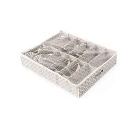 Compactor Underbed Shoe Storage Bag, Anti-Dust, Madison Range, Taupe/White, Polypropylene and EVA, 76 x 60 x H15cm, RAN7469