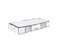 Compactor Vacuum Storage Bag with Semi-Rigid Structured Box, Polypropylene & Nylon Vacuum Storage Bags, Vacuum Seal Bags for Clothing and Bedding, Closet Organizer (White, X-Large)