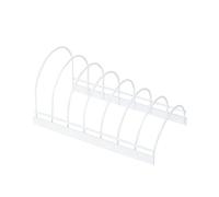 Compactor White Racks S - Compact White Metal Wire Cookware Storage Organizer, 24X14X12 cm