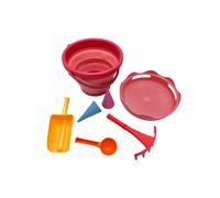 Compactoys Beach Bucket With Sandbox Toys 7 In 1 Doll Golden