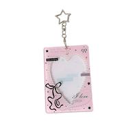Compacts 3 Inch Photo Holder Case with Antiscratch Acrylic Design for Campus Cards Membership Cards, Easy to Carry Card Protector
