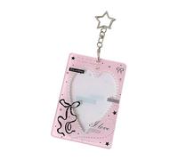 Compacts 3 Inch Photo Holder Case with Antiscratch Acrylic Design for Campus Cards Membership Cards, Easy to Carry Card Protector