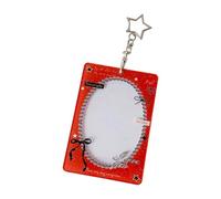 Compacts 3 Inch Photo Holder Case with Antiscratch Acrylic Design for Campus Cards Membership Cards, Easy to Carry Card Protector