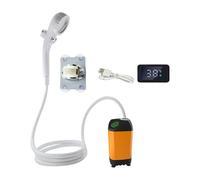 Compacts Handheld Rechargeable Showerhead Set Portables Outdoor Shower For Rinsing Hiking Beach Vacations Outdoor Bathing Equipment