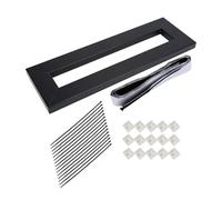 Compacts Pedal Board with Pre Applied Hook Loop Tape and Clamps for Secure Effect Pedal Mounting Aluminum Alloy Design Guitar Pedalboard