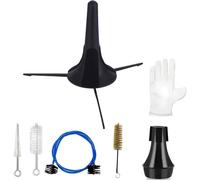 Compacts Trumpet Maintenance With Flexible Cleaning Brushes Foldable Stand Practice Mute For Performers Detachable Trumpet Stand Legs