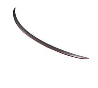 Compaitble For Tesla Model Y 2024 Real Carbon Fiber Spoiler Performance Rear Trunk Wing Original Spoiler Lip Modification Car Accessories(Y red line matte)