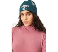 Compania Fantastica Daisy Floral Print Knit Beanie Blue
