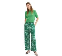 Compania Fantastica Floral Print Lightweight Viscose LENZING™ ECOVERO™ Trousers Green
