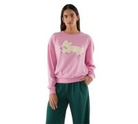 Compania Fantastica Pink Cotton sweatshirt with rabbit print