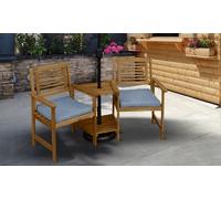 Wooden Companion Love Seat Cushions Garden Chairs Table Corner Bench Jack & Jill
