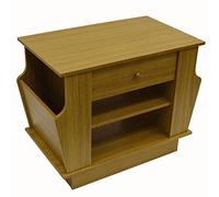 COMPANION - Storage Side/End Table with Magazine Rack - Oak