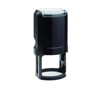 Company Custom Made Circular Self Inking Stamp - Large Size 42mm x 42mm Professional Business Stamper - Blue Ink