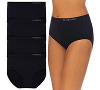 COMPANY ELLEN TRACY Women's Full Brief Seamless Logo Panties Briefs | Women's Clothing Basics, Everyday No Show Brief Panty, Lightweight & Breathable Comfort, Stretchy & Soft, Regular & Plus Size