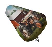 Company Farm Tractor Bike Seat Cover Water-Repellent Exercise Bike Seat Cushion Bicycle Saddle Cover with Drawstring Rain Snow Dust Covers for City Mountain Road Biking