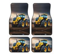 Company Farm Tractor Cars Floor Mat 4-Piece All-Season Rubber Suvs Trucks Black Car Mat Set Anti Slip Backin