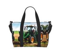 Company Farm Tractor Duffel Bags for Traveling - Lightweight Personal Item Travel Bags, Gym Bags for Men and Women, Black, One Size