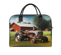 Company Farm Tractor Laptop Tote Bag Casual Travel Handbag Multi Pocket Shoulder Bags for Work Travel