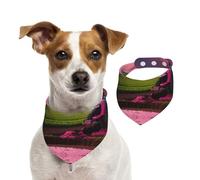 Company Farm Tractor Print Christmas Pet Scarf Cotton Soft Comfortable Stylish For Dogs Cats Wear Winter Gift