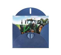 Company Farm Tractor print Double sided pearl thank-you card, party invitation card, fit for all occasions