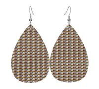 Company Farm Tractor Print Earrings For Women Teardrop Dangle Fashion Gift Jewelry Drop For Holiday Casual