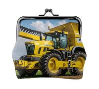 Company Farm Tractor Print Exquisite Versatile Kiss Lock Coin Purse Cute Small Zipper Wallet for Coins Cards