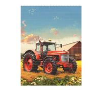 Company Farm Tractor Printed Jigsaw Puzzle 16.7x22.3 CM, Rectangular Puzzle Challenging Game for Adults Gifts, Family Fun Decorative Wall Decor