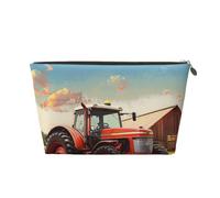 Company Farm Tractor Printed Travel Toiletry Bag - Handbag Organizer, Purse Organiser Insert Handbag,Inner Storage Bag in Bag with Zipper Bag