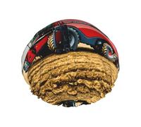 Company Farm Tractor Shower Caps Women Reusable Large Shower Cap Men Quickdry Care Hair Long Short Kids Bath