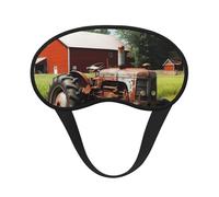 Company Farm Tractor Sleep Mask for Side Sleeper Eye Mask for Sleeping Light Blocking Soft Breathable Sleep Eye Mask for Women Men Adjustable Elastic Strap Travel Nap Blackout Eye Shade Cover