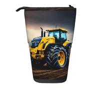 Company Farm Tractor Vertical Retractable Pencil Case Makeup Bag Wallet Storage Bag for Pens Pencils and Small Items