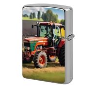 Company Farm Tractors Metal Lighter Case Cover, Personalized Graffiti Lighter Sleeve, Waterproof Double-Sided Protector for Women Men Gifts