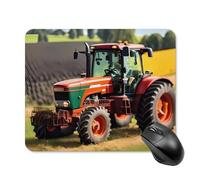Company Farm Tractors Mouse Pad Square Laptop Mouse Mat Cute Computer Mousepad Keyboard Pad Non-Slip Desk Pads for Gaming Office Work Home 20 * 25cm