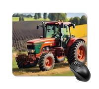Company Farm Tractors Mouse Pad Square Laptop Mouse Mat Cute Computer Mousepad Keyboard Pad Non-Slip Desk Pads for Gaming Office Work Home 25 * 30cm