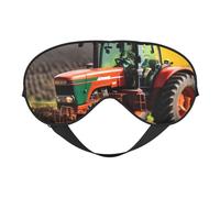 Company Farm Tractors Print Comfortable Sleep Eye Mask Men Women Lightweight Travel Nap Meditation Yoga Work