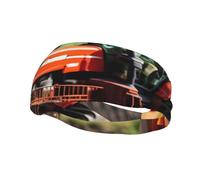 Company Farm Tractors Print Style Functionality Sports Sweatband For Men Women Stretchy Breathable Headband