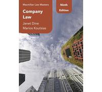 Company Law: 19 (Macmillan Law Masters)