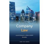 Company Law (Core Texts Series)