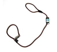 Company of Animals 3 in 1 Slip Lead / Headcollar Dog Training Lead Brown S 1.2m