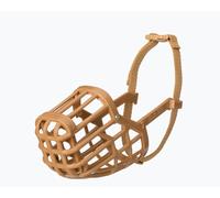 Baskerville Classic Basket Muzzle - Dog can Pant and Drink, Prevents Biting and Food Waste Scavenging, Strong TPR, Breathable Dog Training Muzzle for Long Nosed Medium to Large Dogs (Size 8)