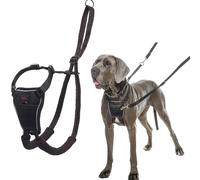 HALTI No Pull Dog Harness - Black. Padded, Full Control & Mobility. 4 Sizes.