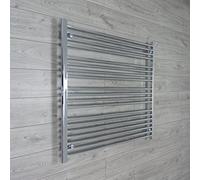 Companyblue 1000mm Wide 1000mm High Heated Chrome Bathroom Towel Rail Radiator