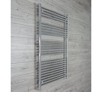 Companyblue 800mm Wide 1400mm High Chrome Heated Towel Rails Bathroom Large Towel Radiator